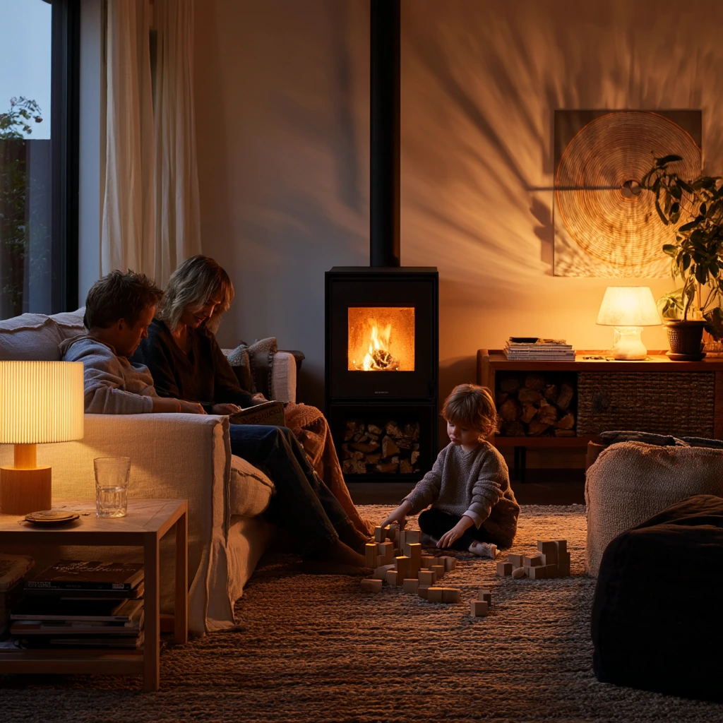 fireplace lighting ideas