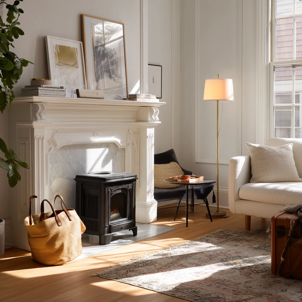 Renter-Friendly Mantel Glow