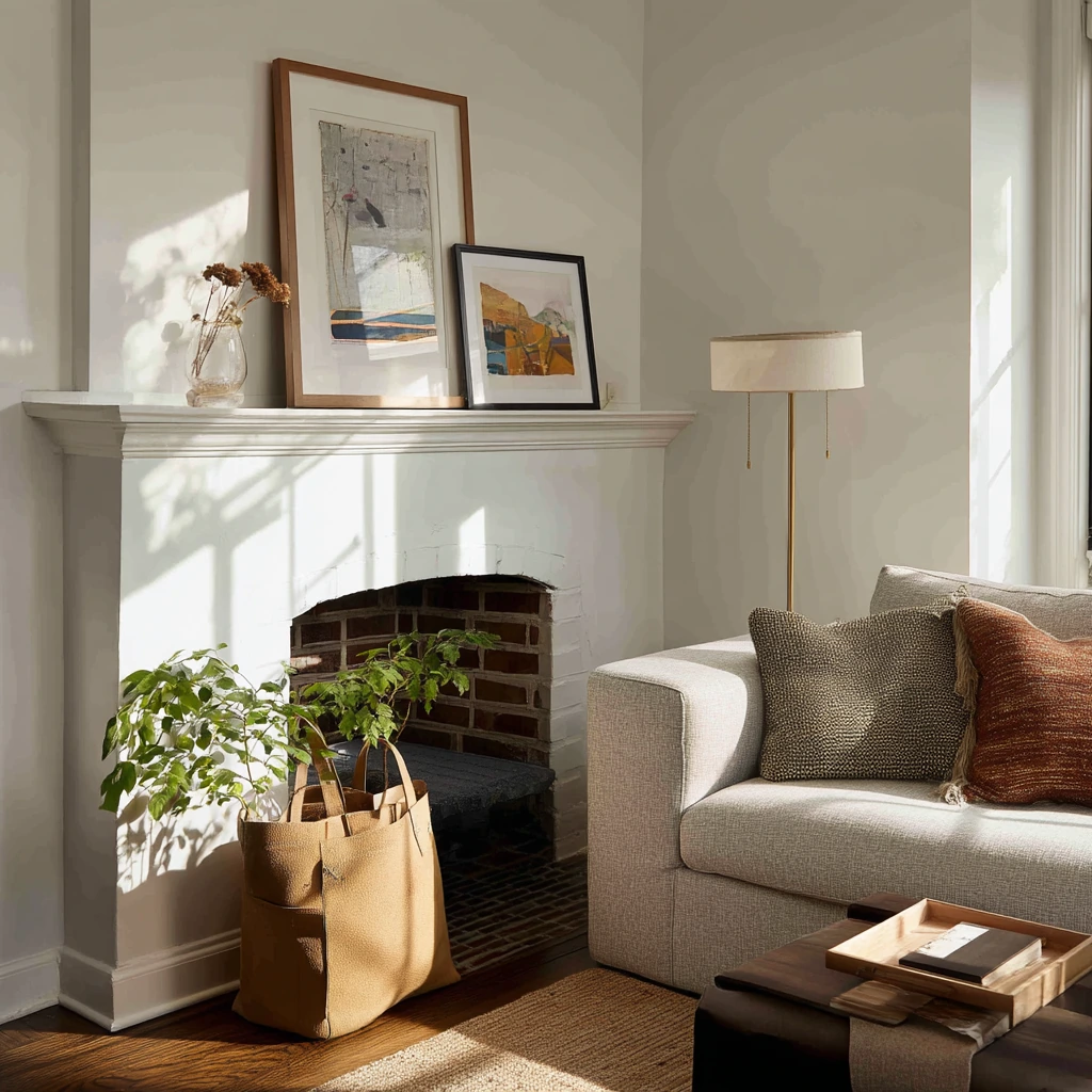 Renter-Friendly Mantel Glow