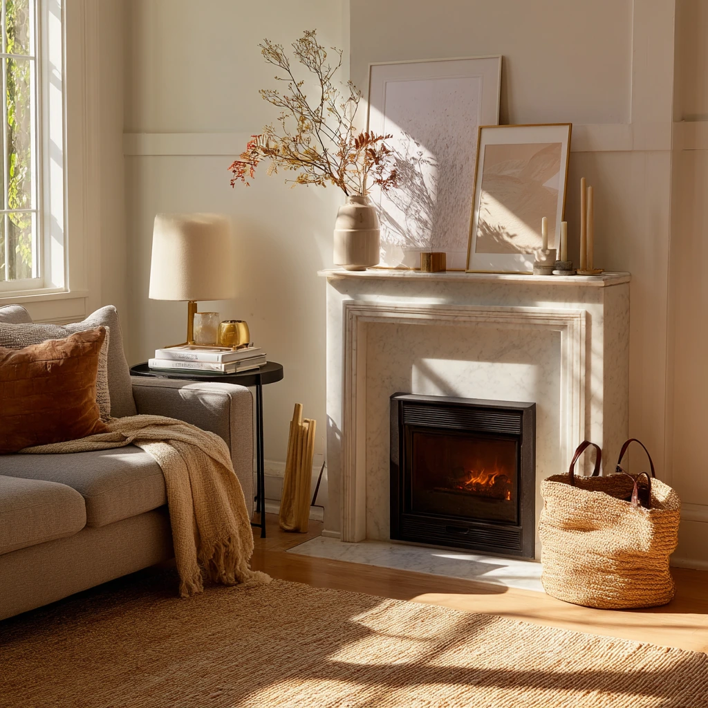 Renter-Friendly Mantel Glow