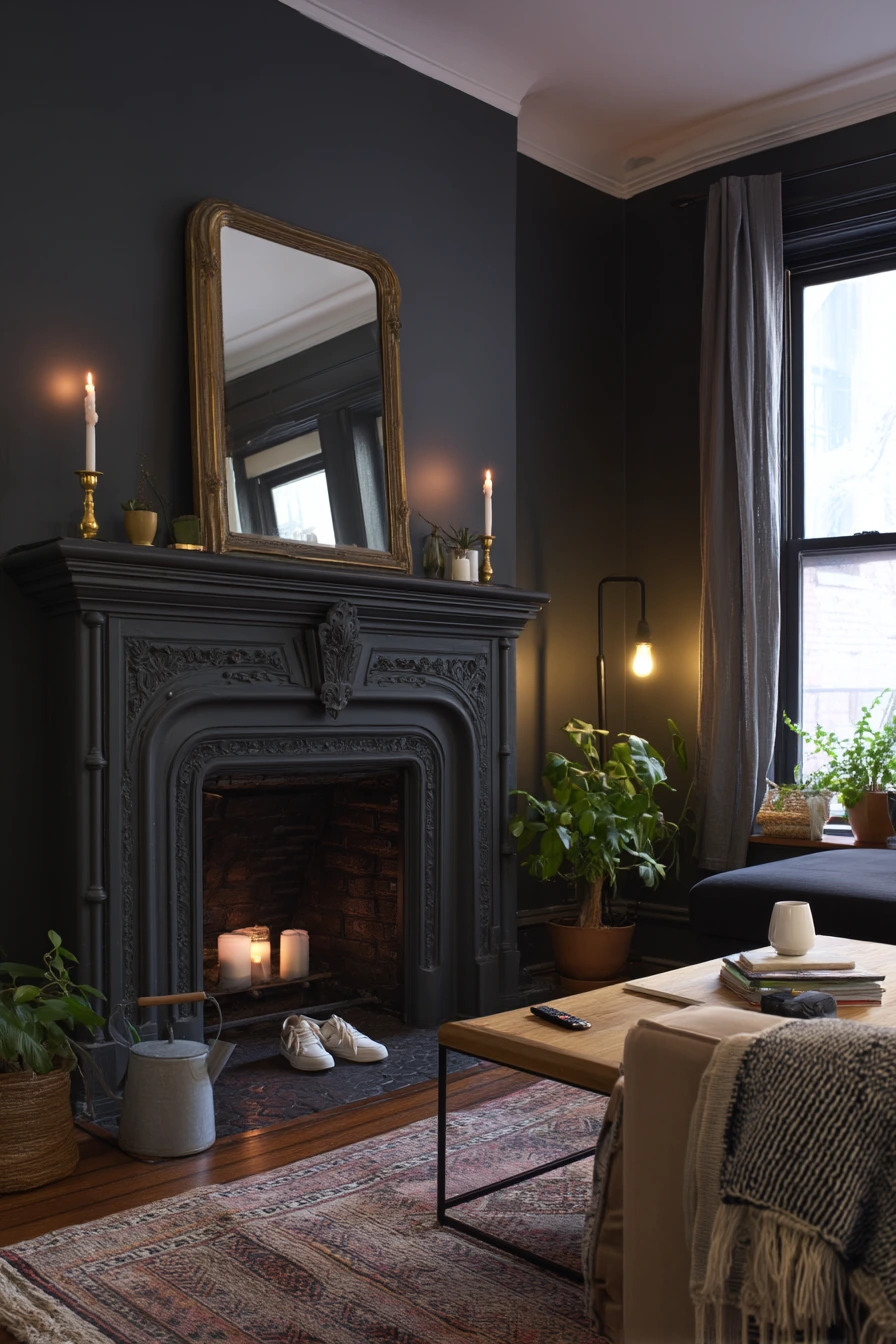 Moody Charcoal Hearth for a Renter
