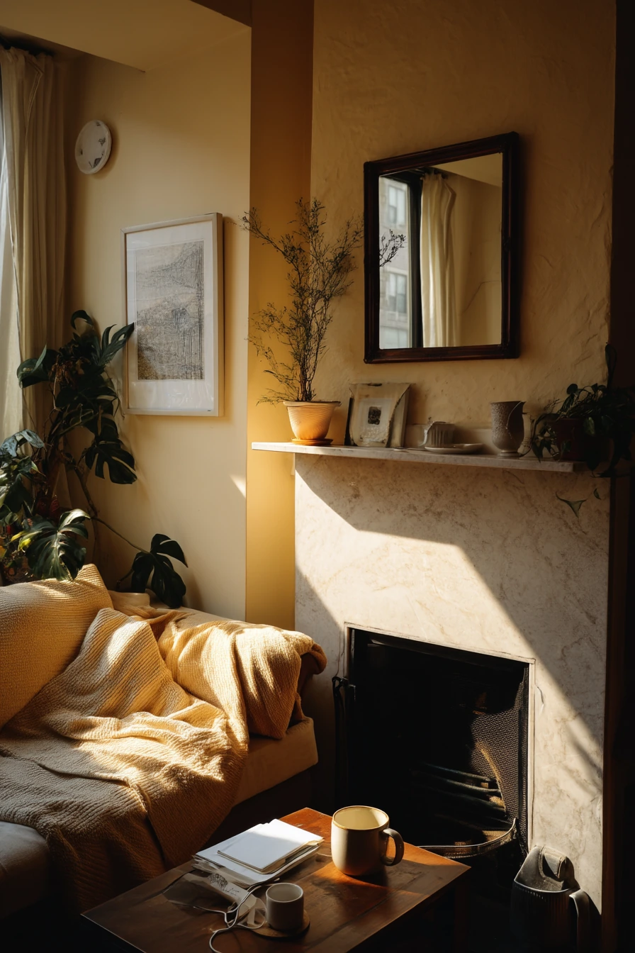 Tiny Living Room, Big Sconce Impact