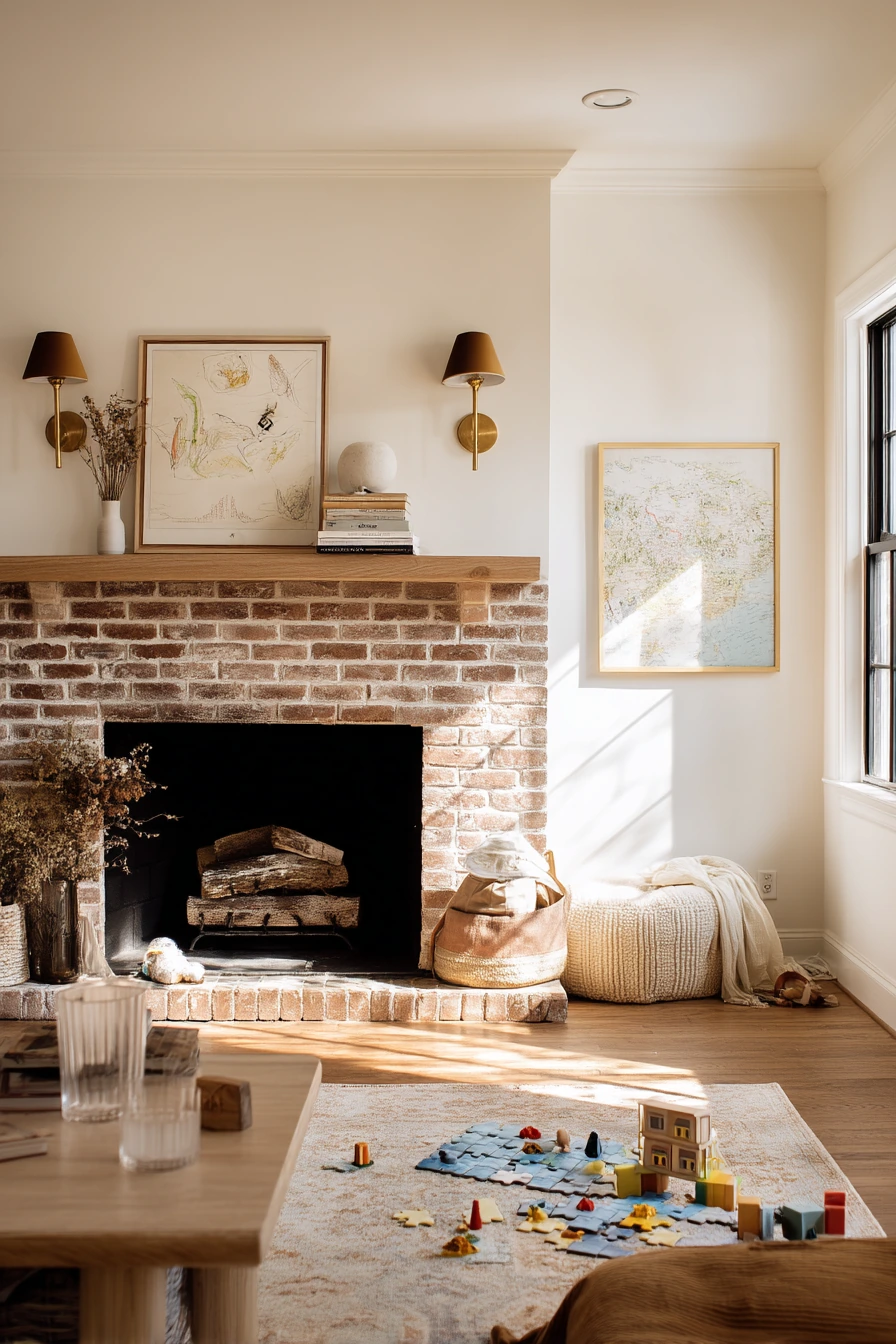 Classic Symmetry in a Family Living Room