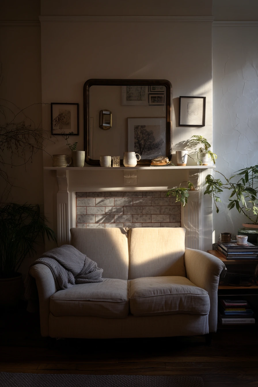 Tiny Living Room, Big Sconce Impact