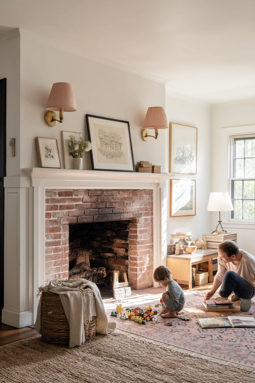 Classic Symmetry in a Family Living Room