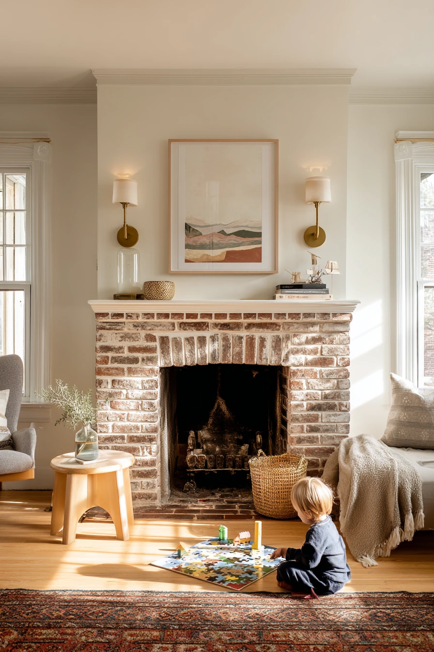 Classic Symmetry in a Family Living Room