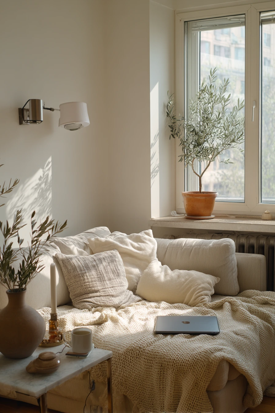 Renter-Friendly Sconce Swap Above the Mantel