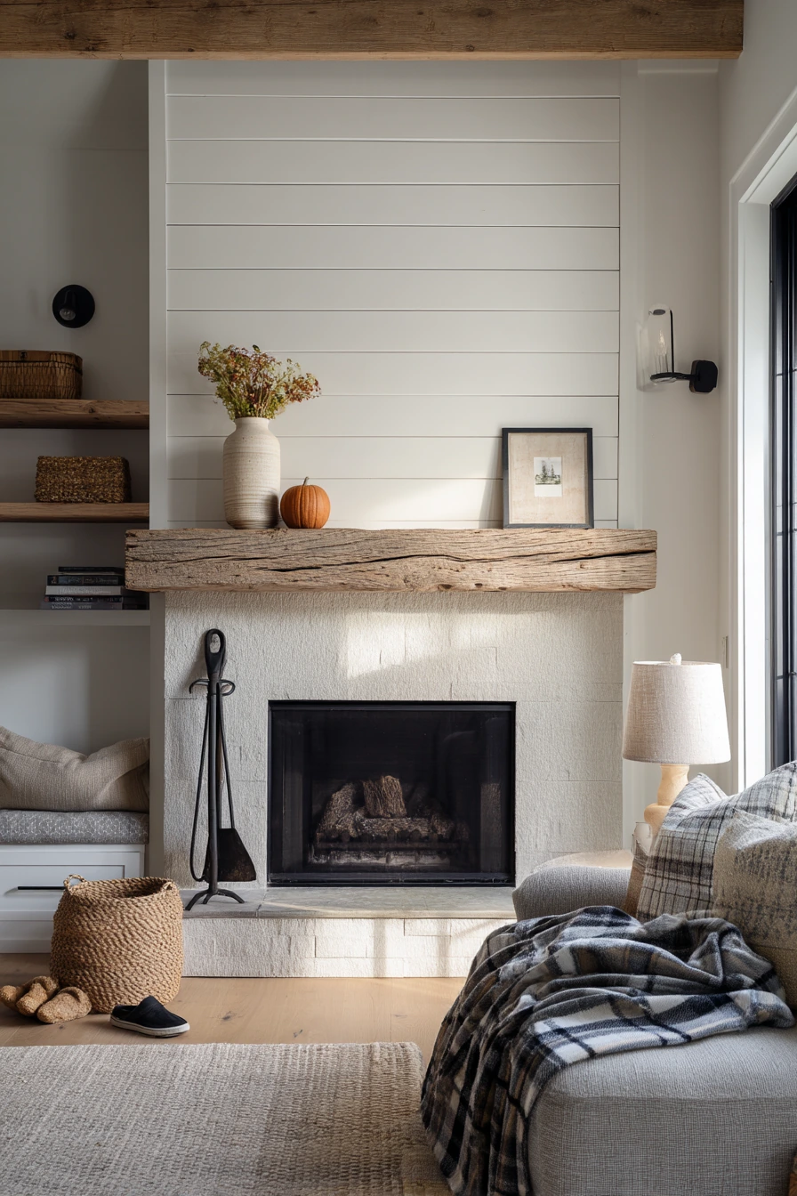 Modern Farmhouse Fireplace Wall for Everyday Living