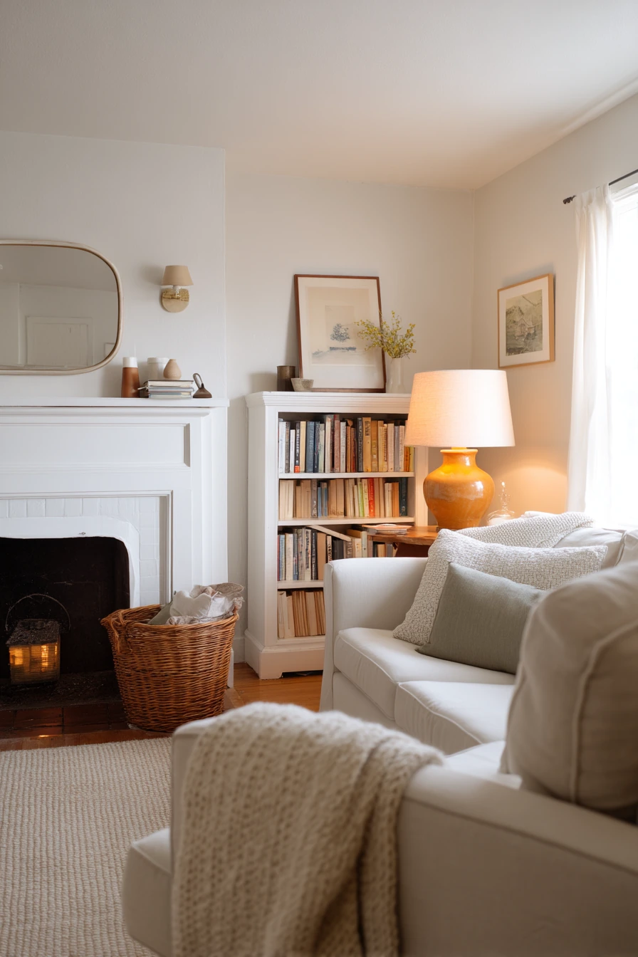 Renter-Friendly Fireplace Styling