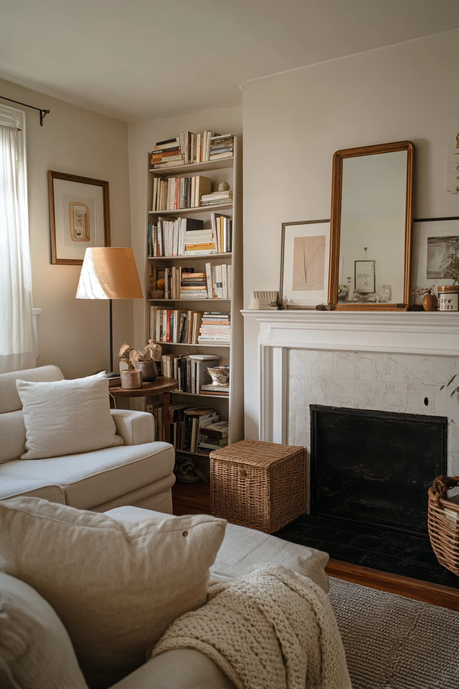 Renter-Friendly Fireplace Styling