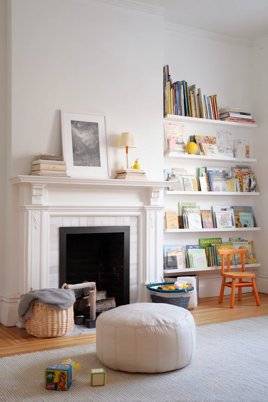 Small-Space Kids-and-Books Living Room
