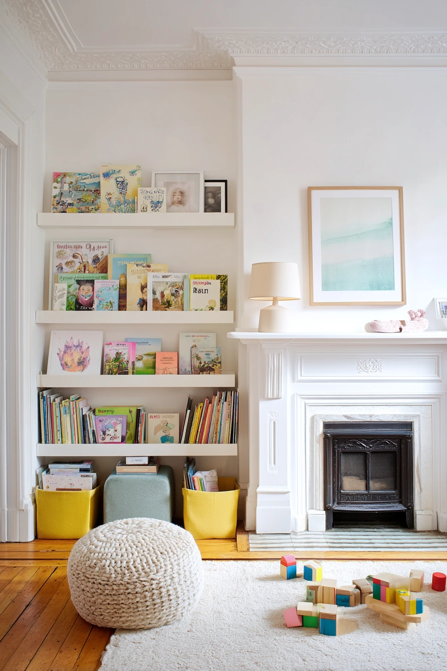 Small-Space Kids-and-Books Living Room