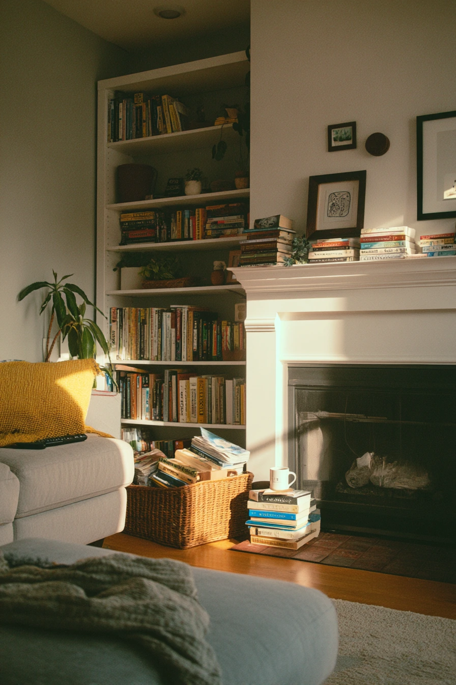Weekend Reset Around the Fireplace