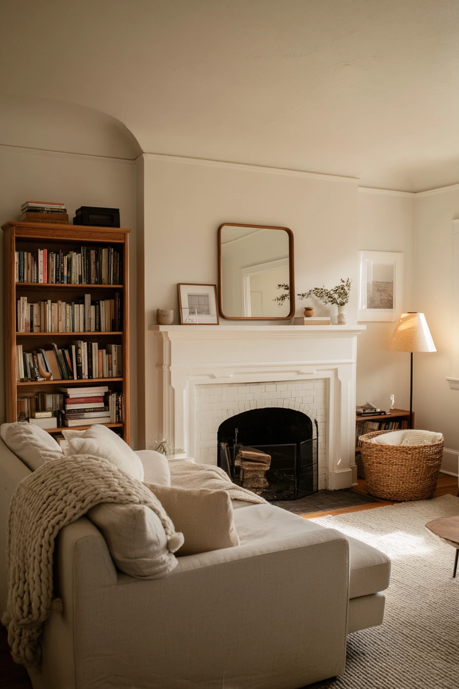 Renter-Friendly Fireplace Styling