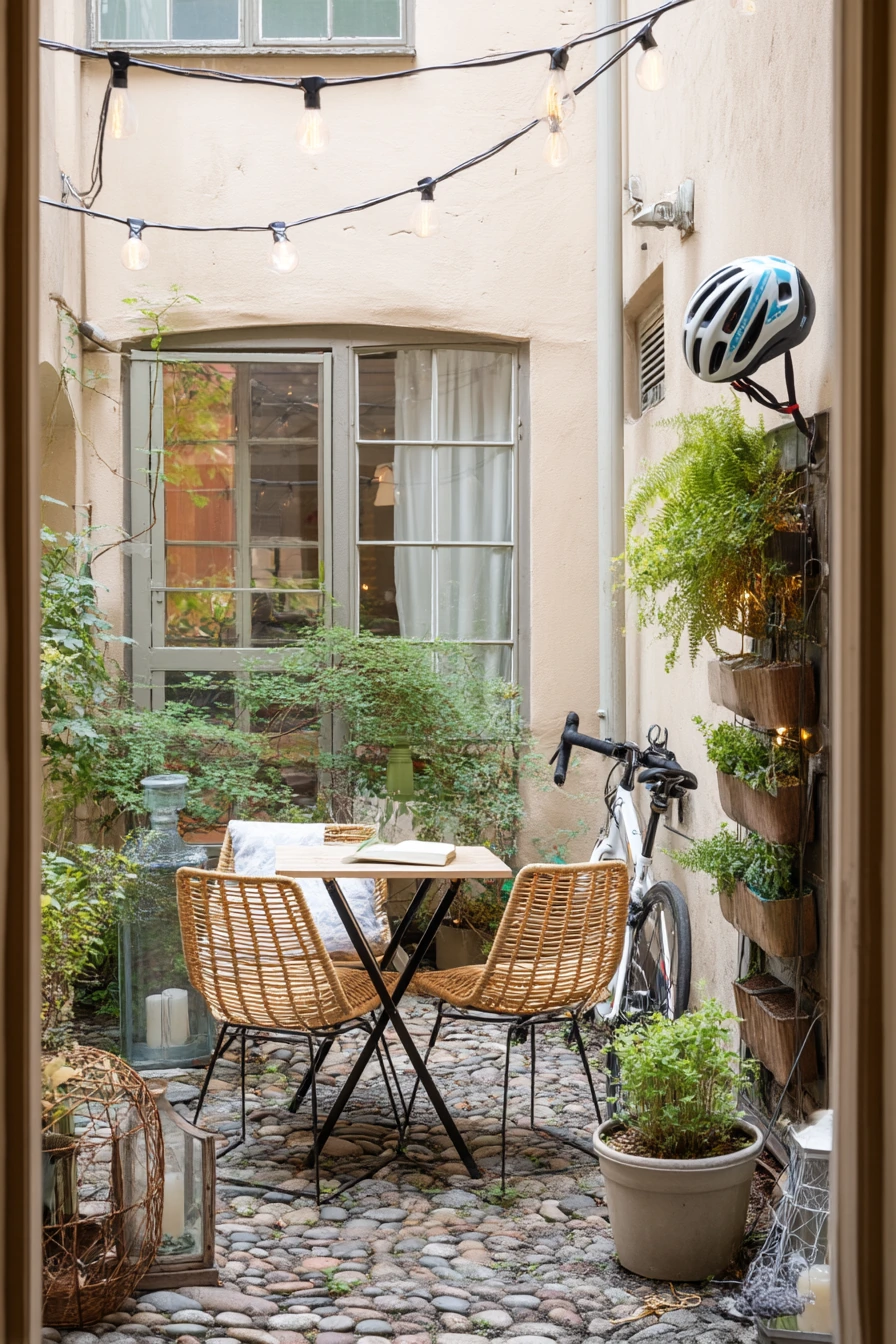 2. Small Urban Flagstone Patio Retreat
