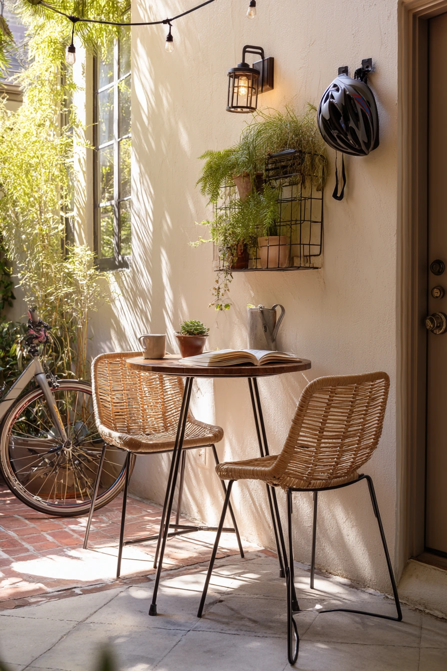 2. Small Urban Flagstone Patio Retreat