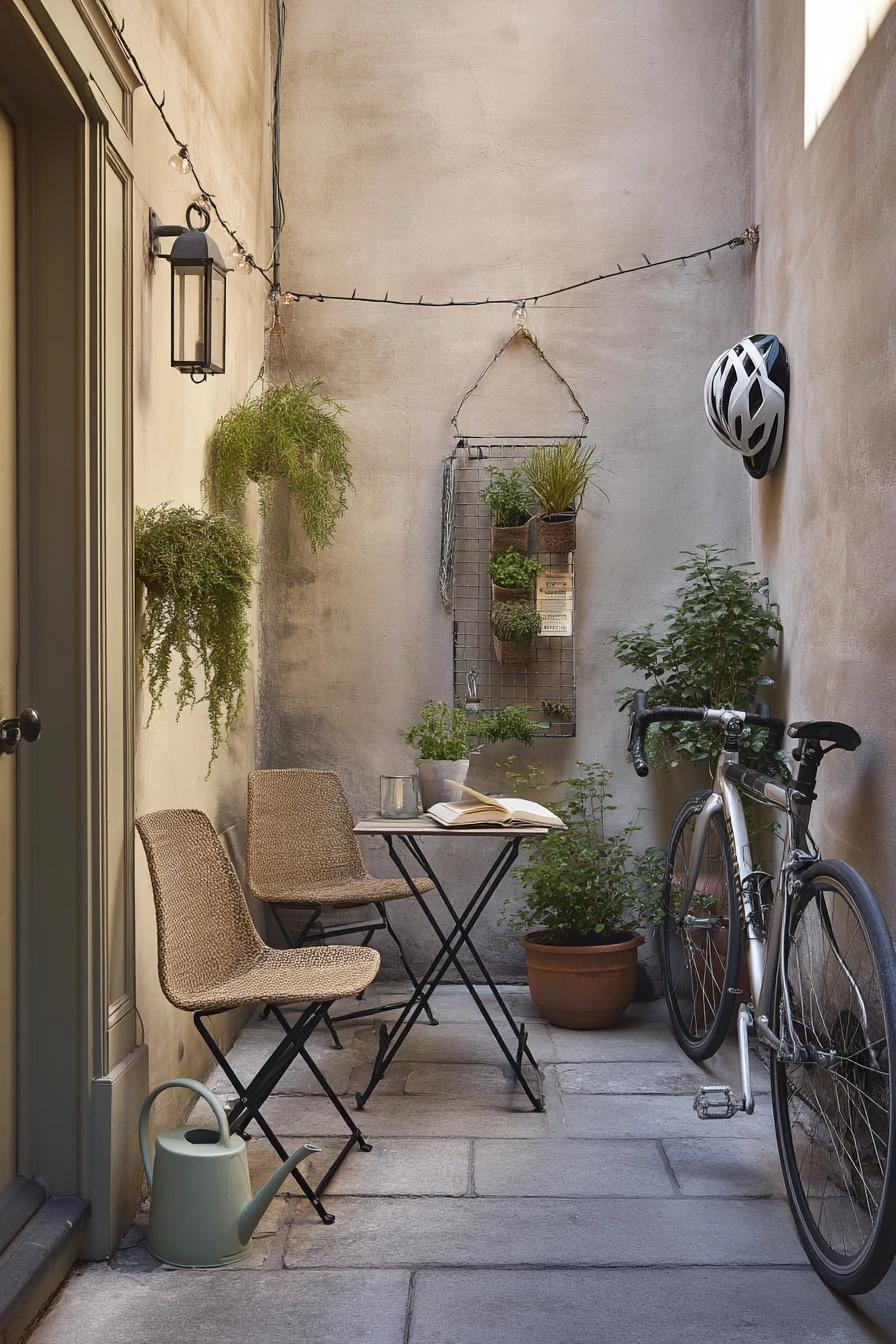 2. Small Urban Flagstone Patio Retreat