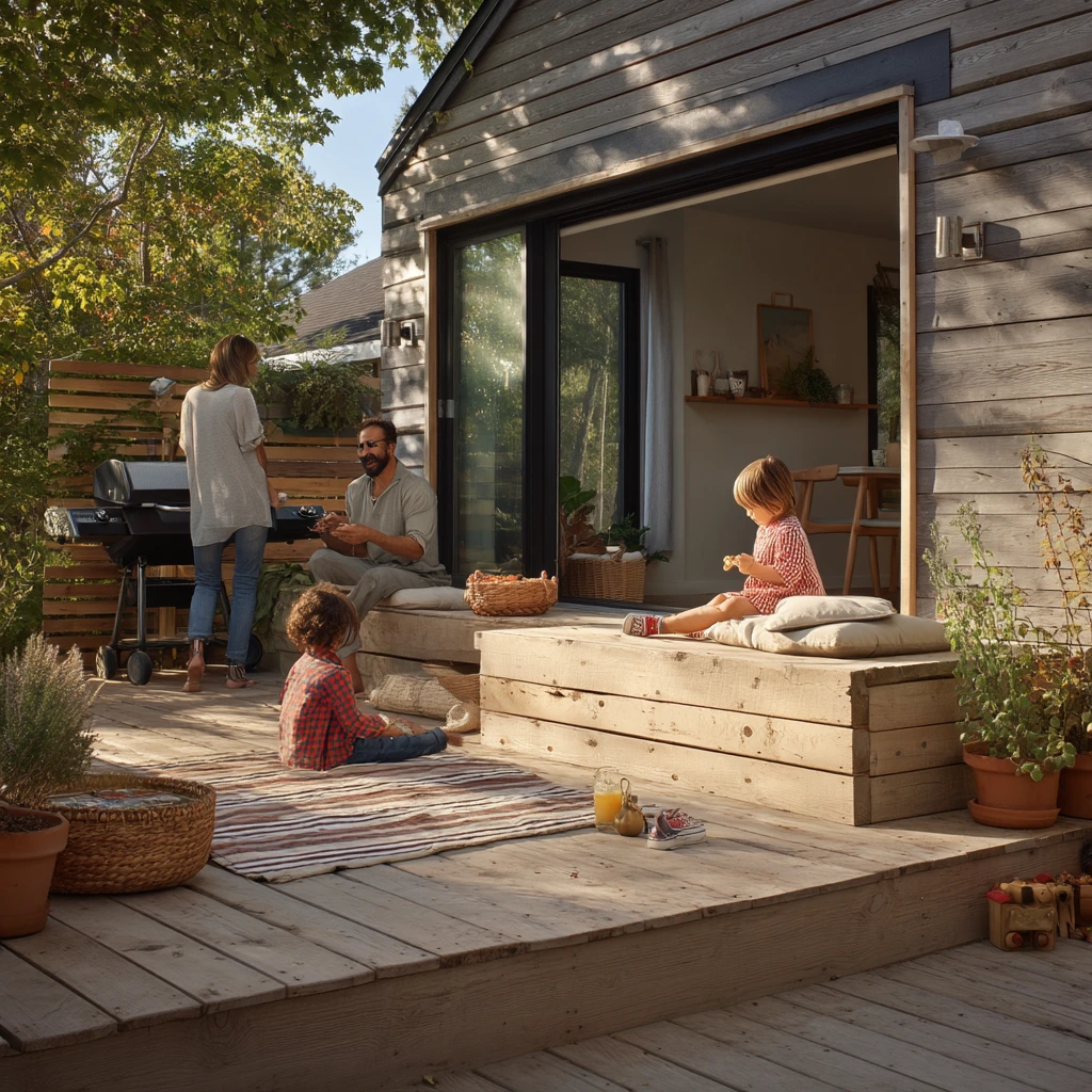 Family Deck With Play Zone