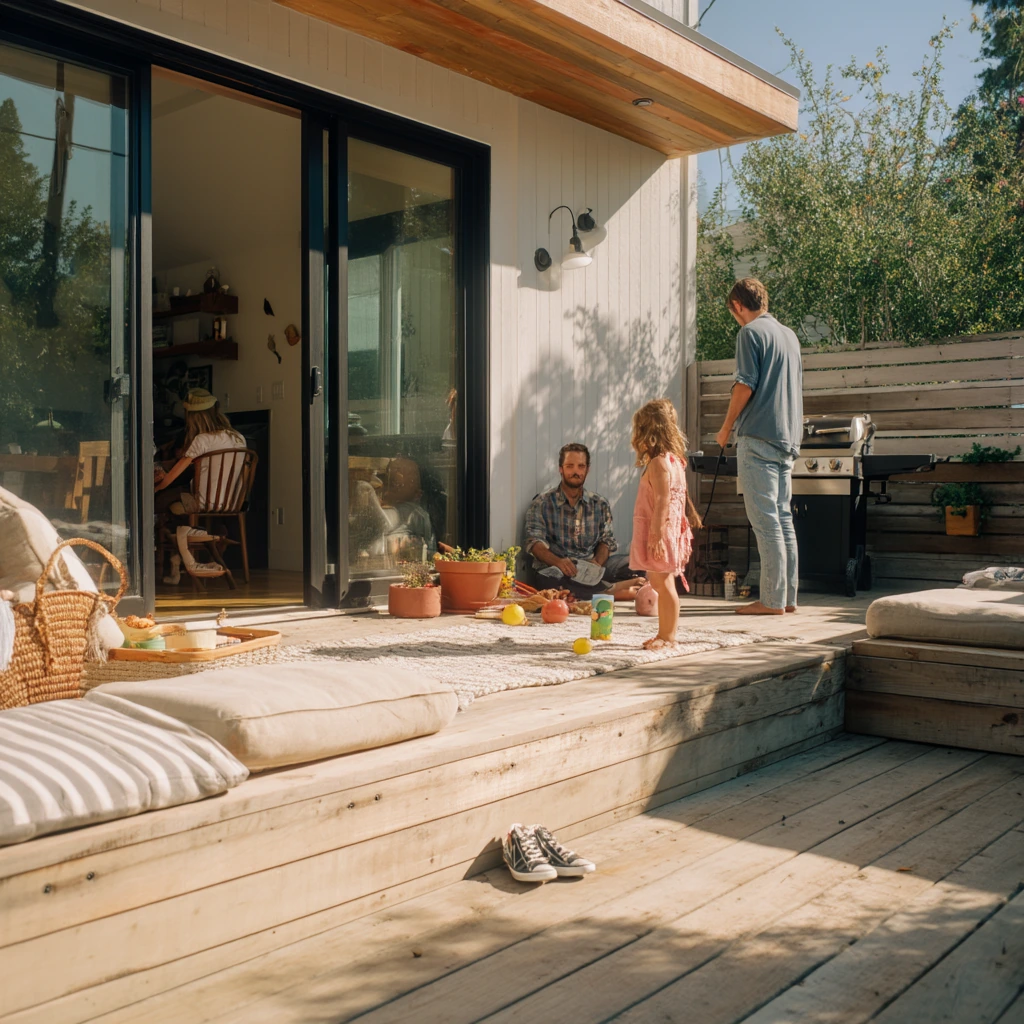 Family Deck With Play Zone