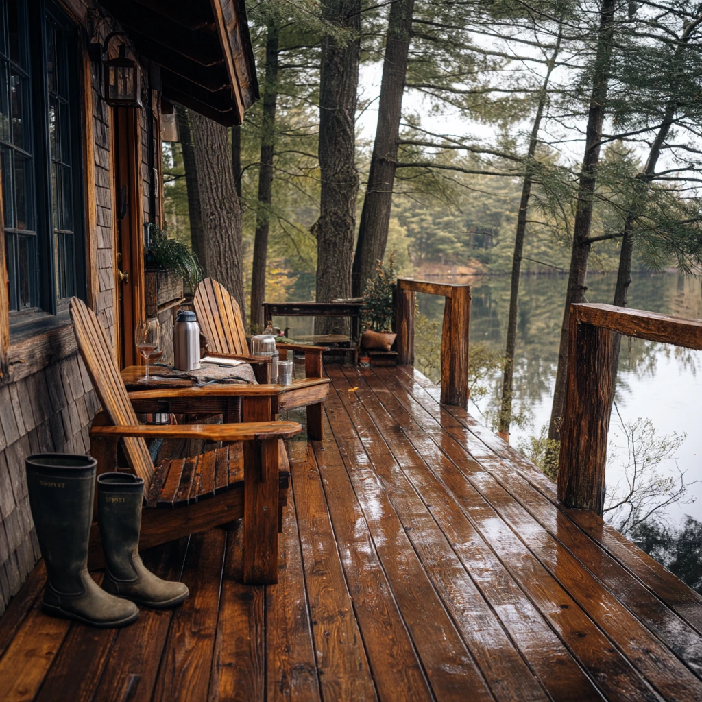 Lake House Floating Deck Moment