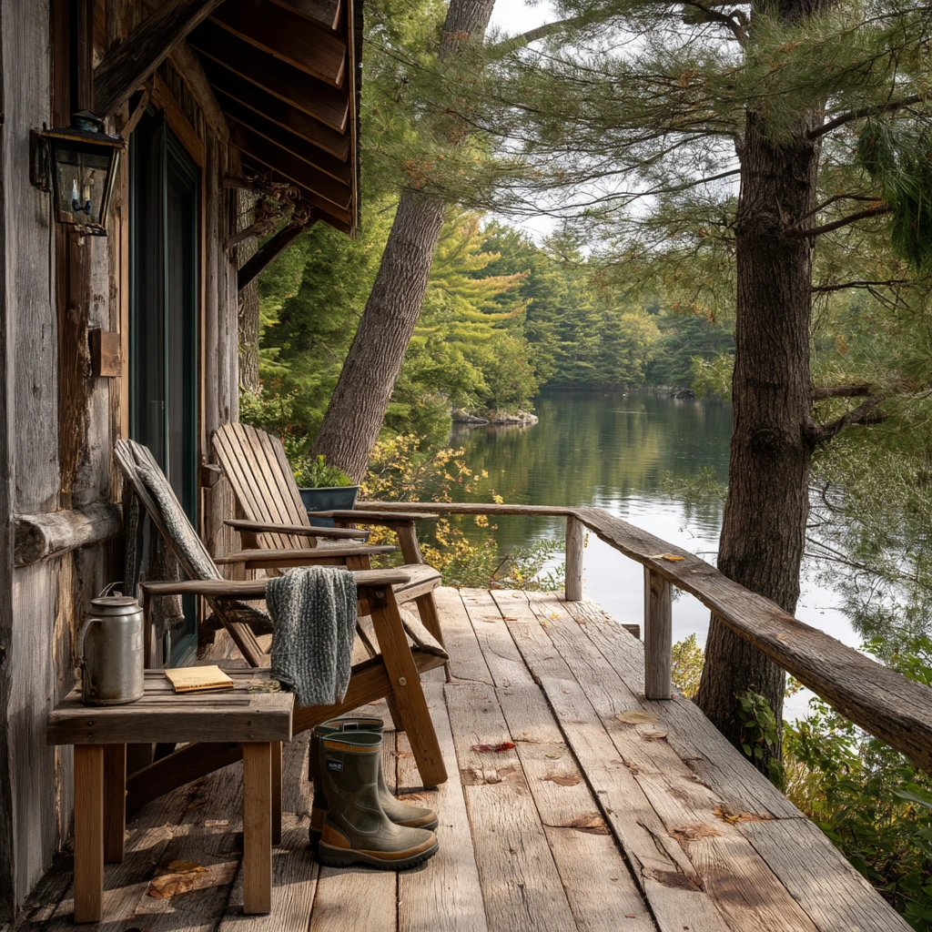 Lake House Floating Deck Moment