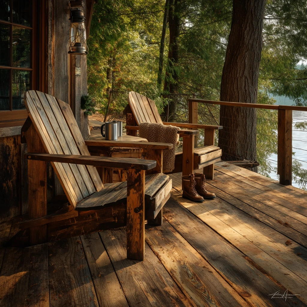 Lake House Floating Deck Moment
