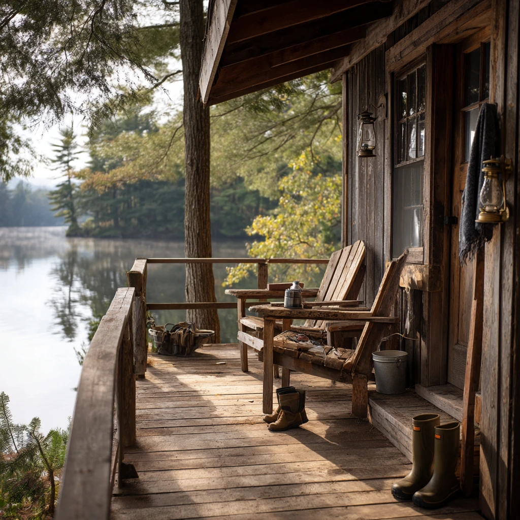 Lake House Floating Deck Moment