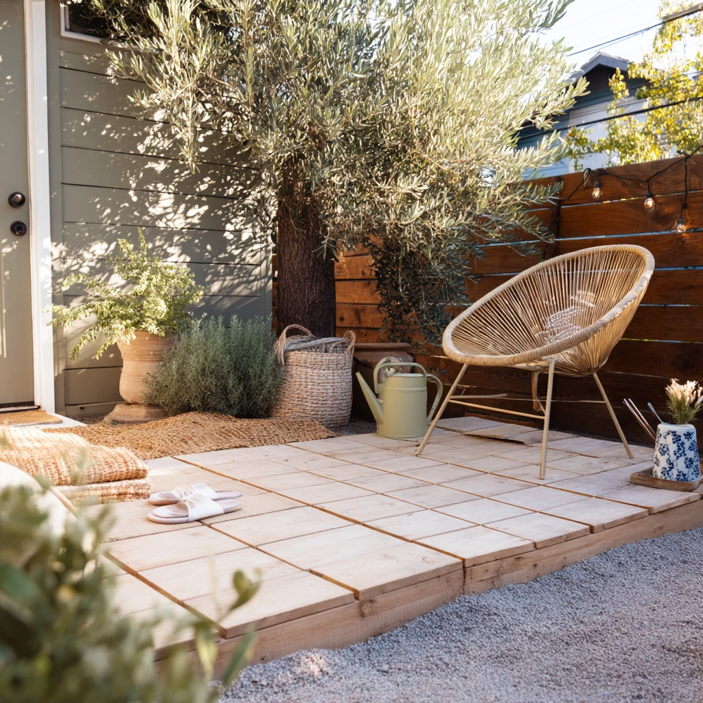 Renter-Friendly Floating Platform Patio