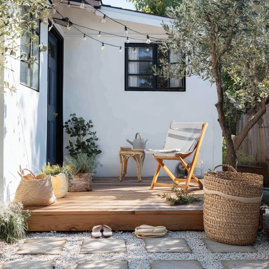 Renter-Friendly Floating Platform Patio