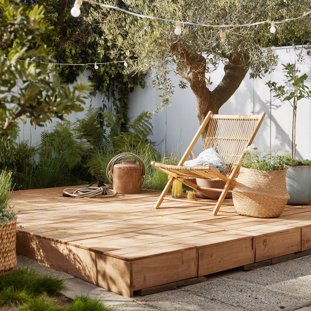 Renter-Friendly Floating Platform Patio