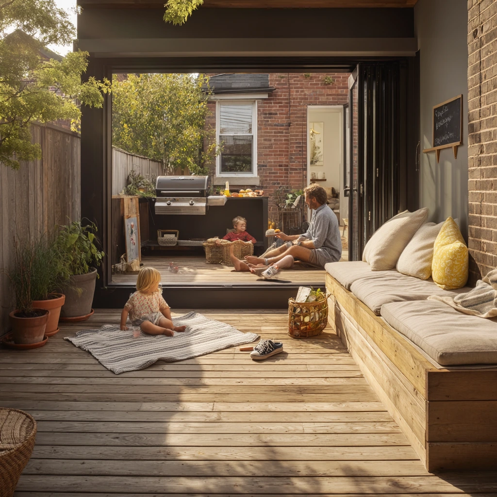 Family Deck With Play Zone