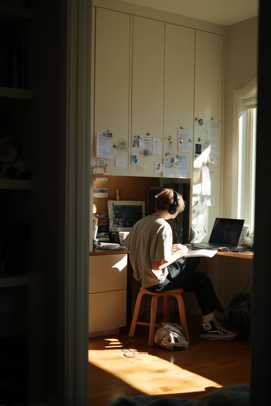 Teen Study Nook Storage