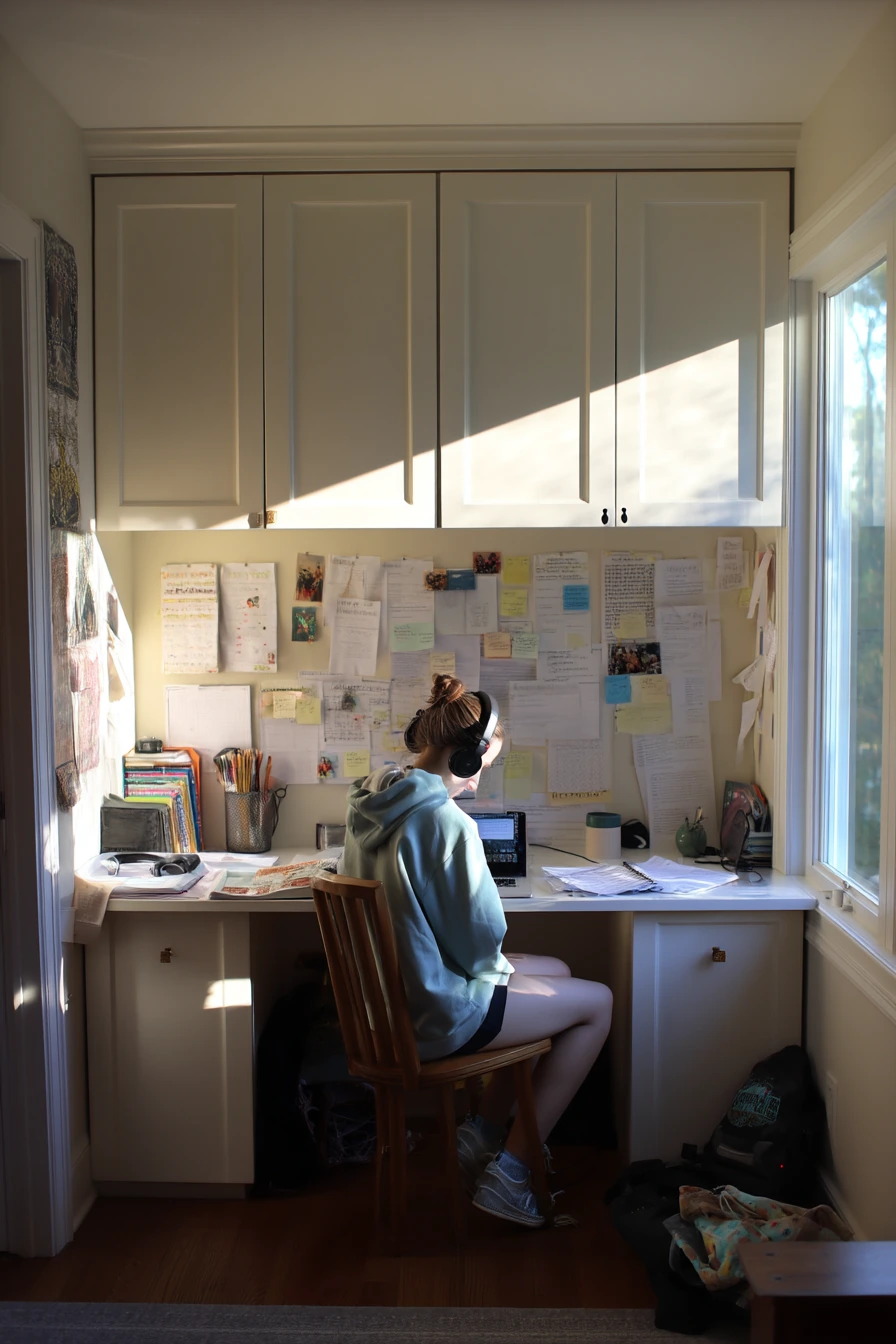 Teen Study Nook Storage