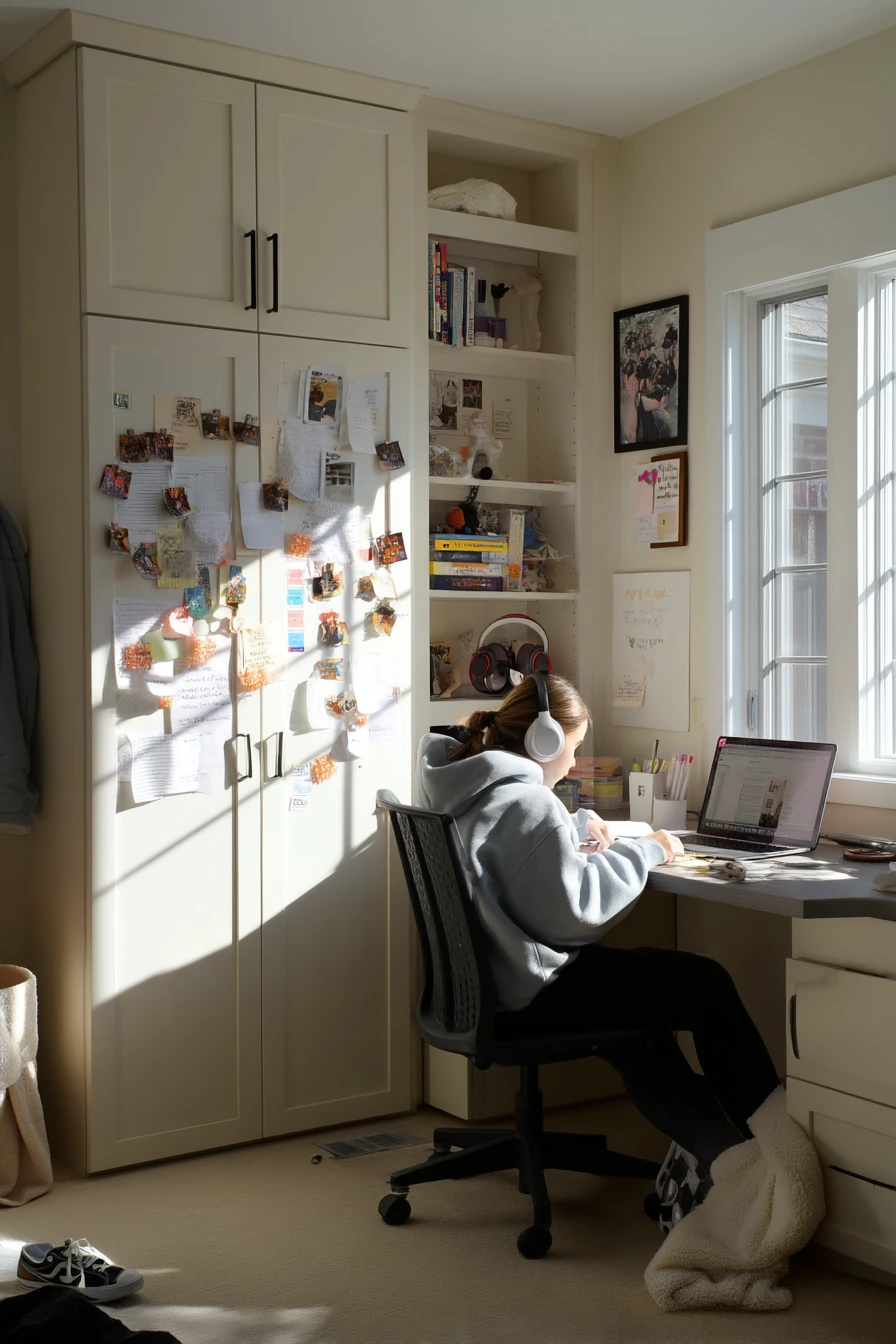 Teen Study Nook Storage