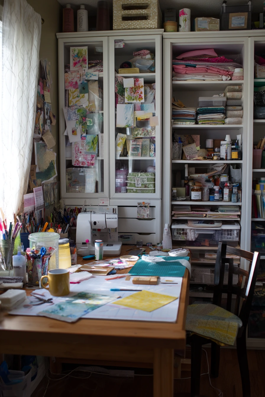 Craft Room and Hidden Supplies