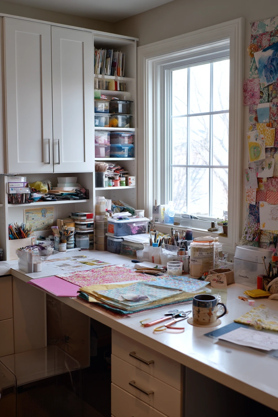 Craft Room and Hidden Supplies