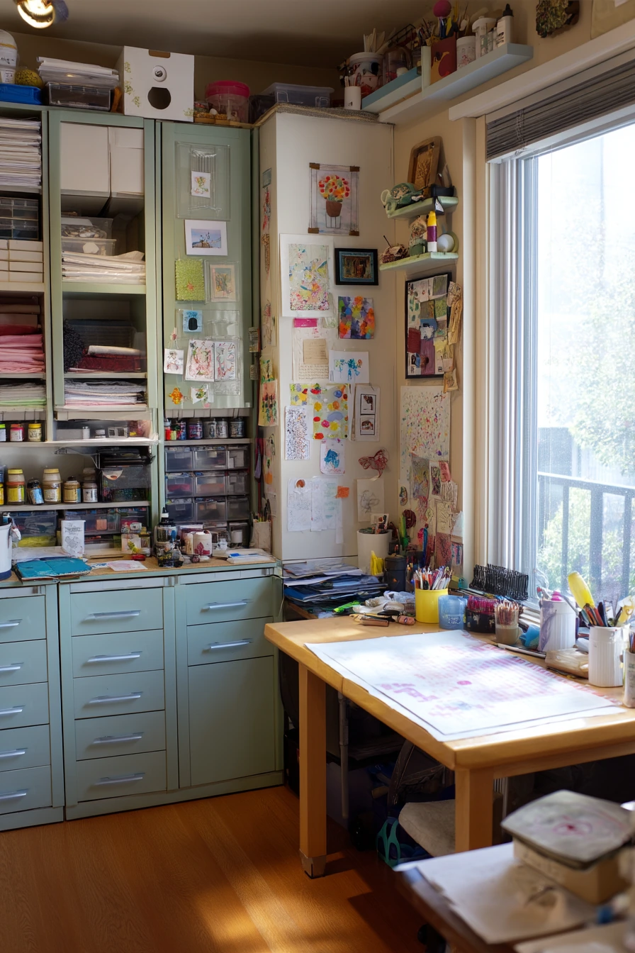 Craft Room and Hidden Supplies