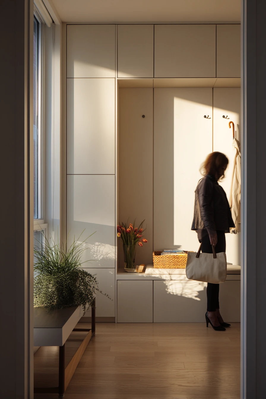 Small Condo Entry Storage