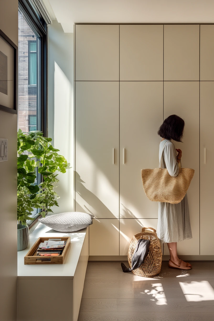 Small Condo Entry Storage