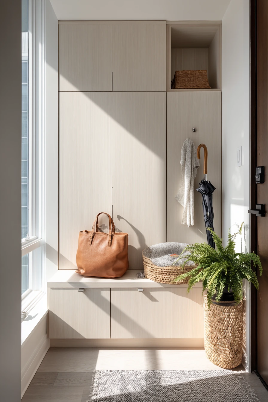 Small Condo Entry Storage
