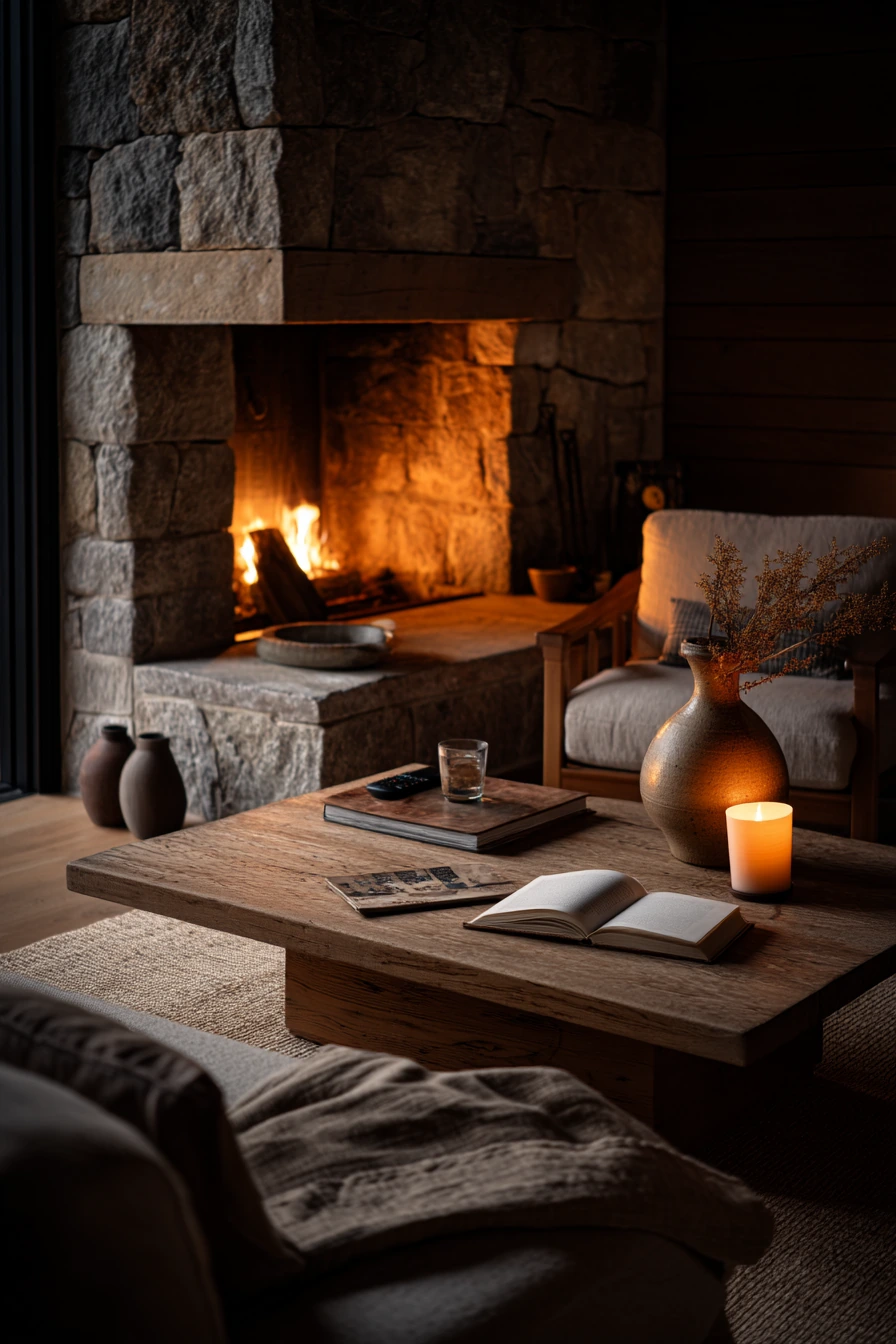 Modern Organic Evening Hearth