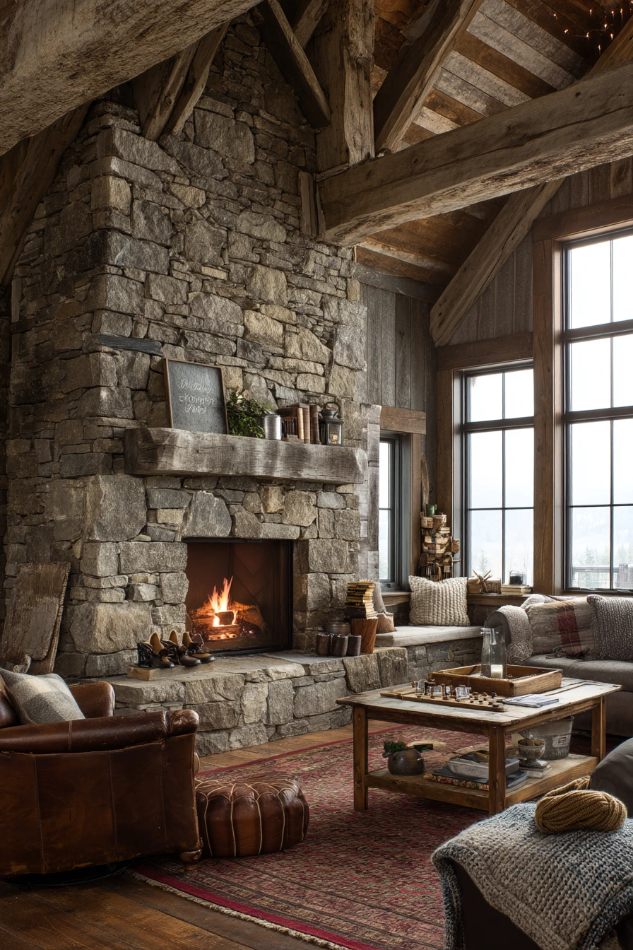 Mountain Cabin Great Room Ideas