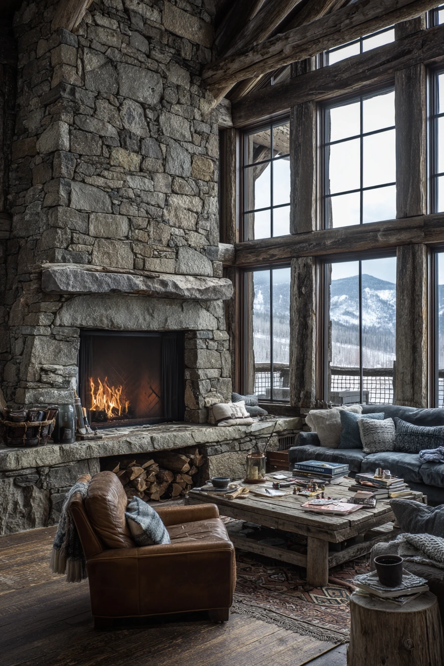 Mountain Cabin Great Room Ideas
