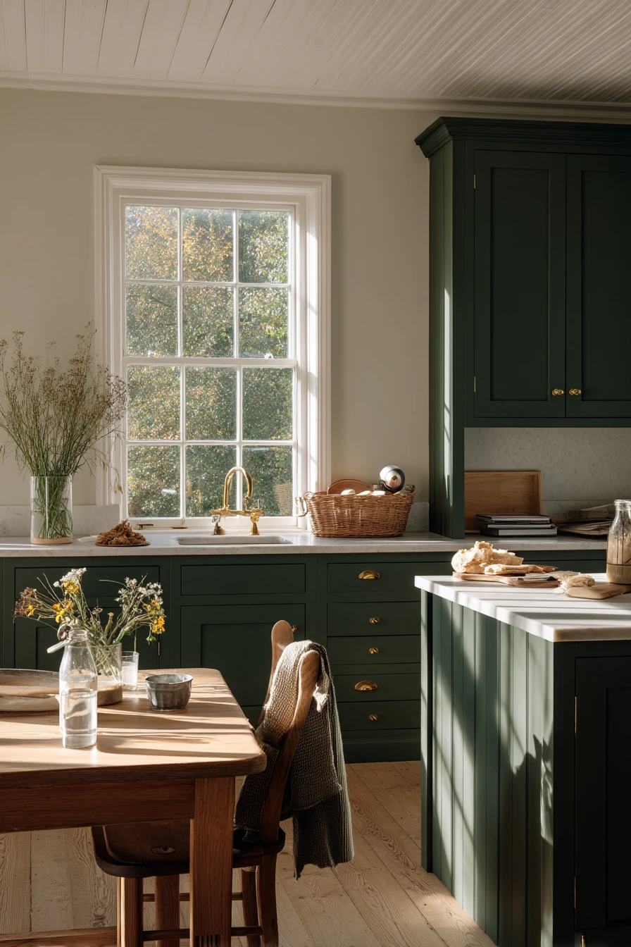 forest green kitchen ideas