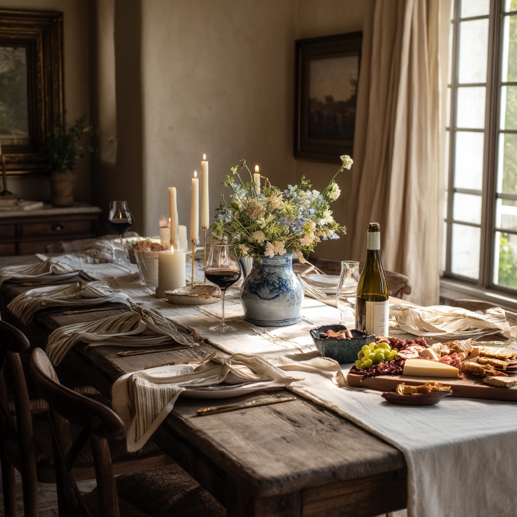 Weekend Hosting Table with Collected Details