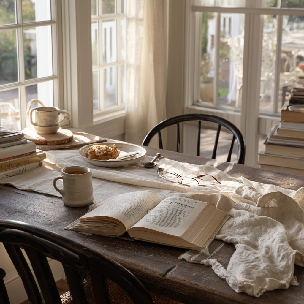 Morning Coffee Corner in a Country Dining Space