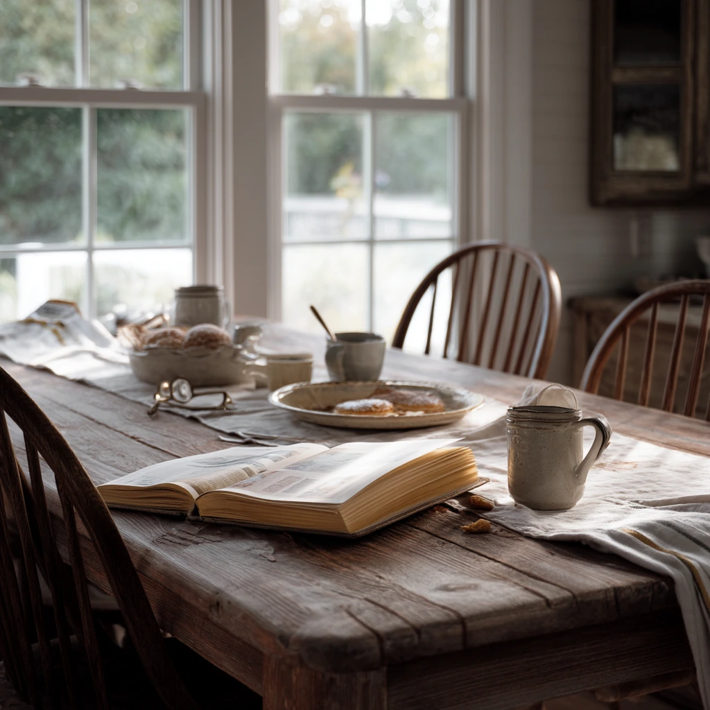 Morning Coffee Corner in a Country Dining Space