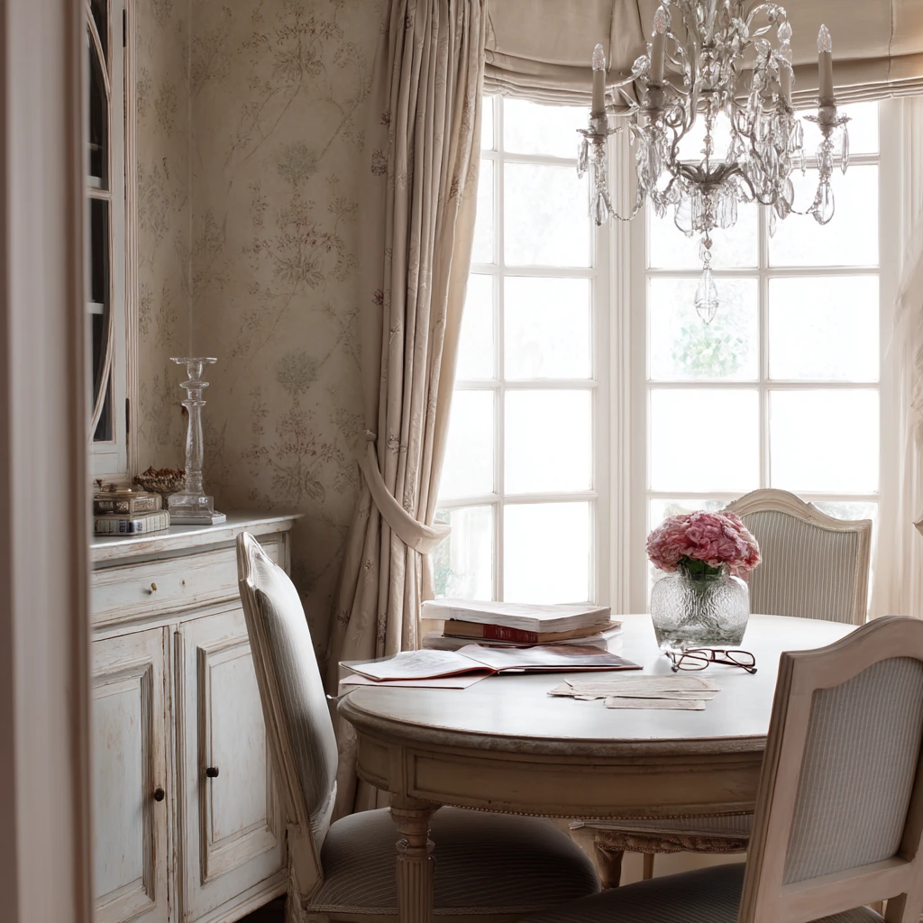 Petite Formal Dining Room with Quiet Luxury