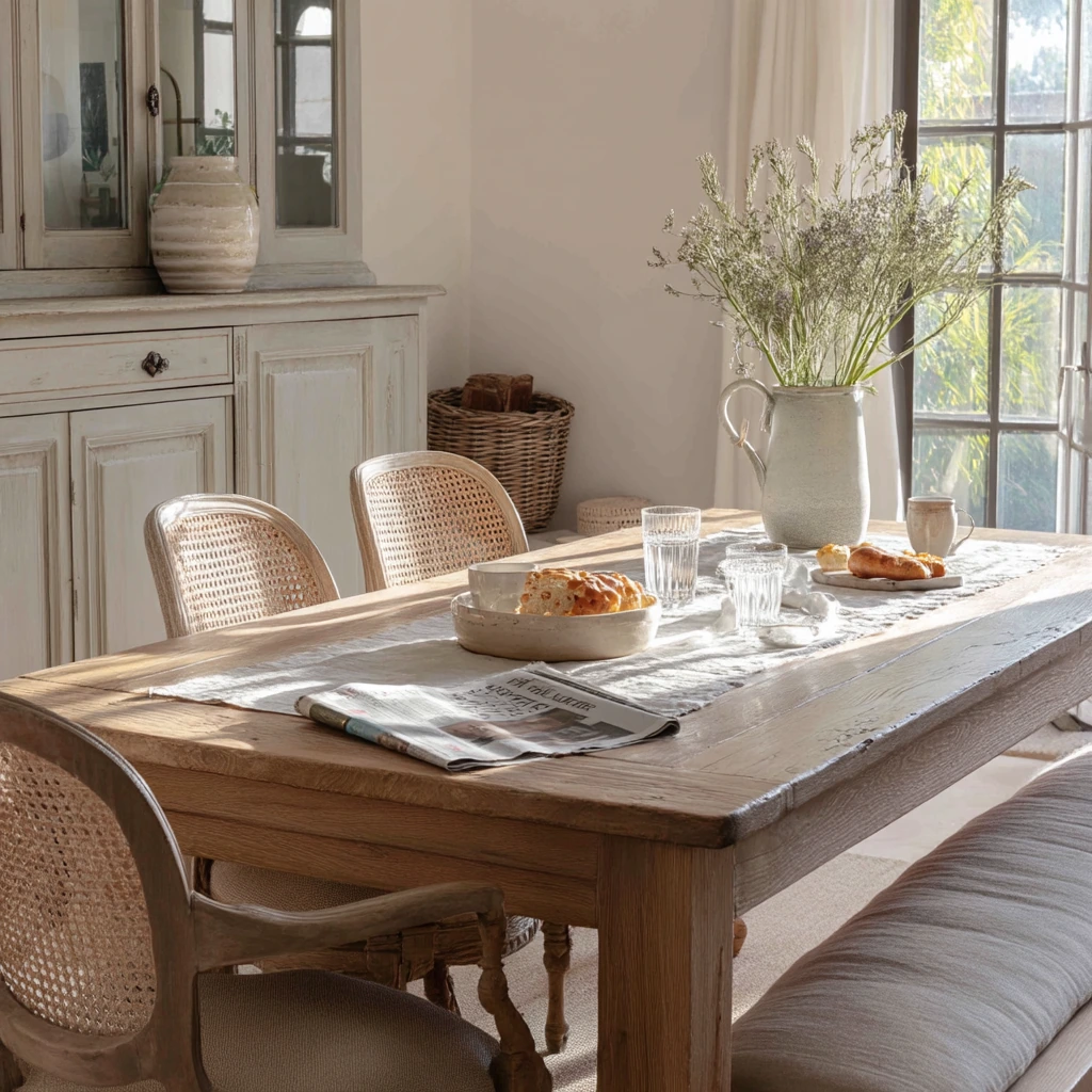 Sunlit Family Dining Room with Everyday Patina