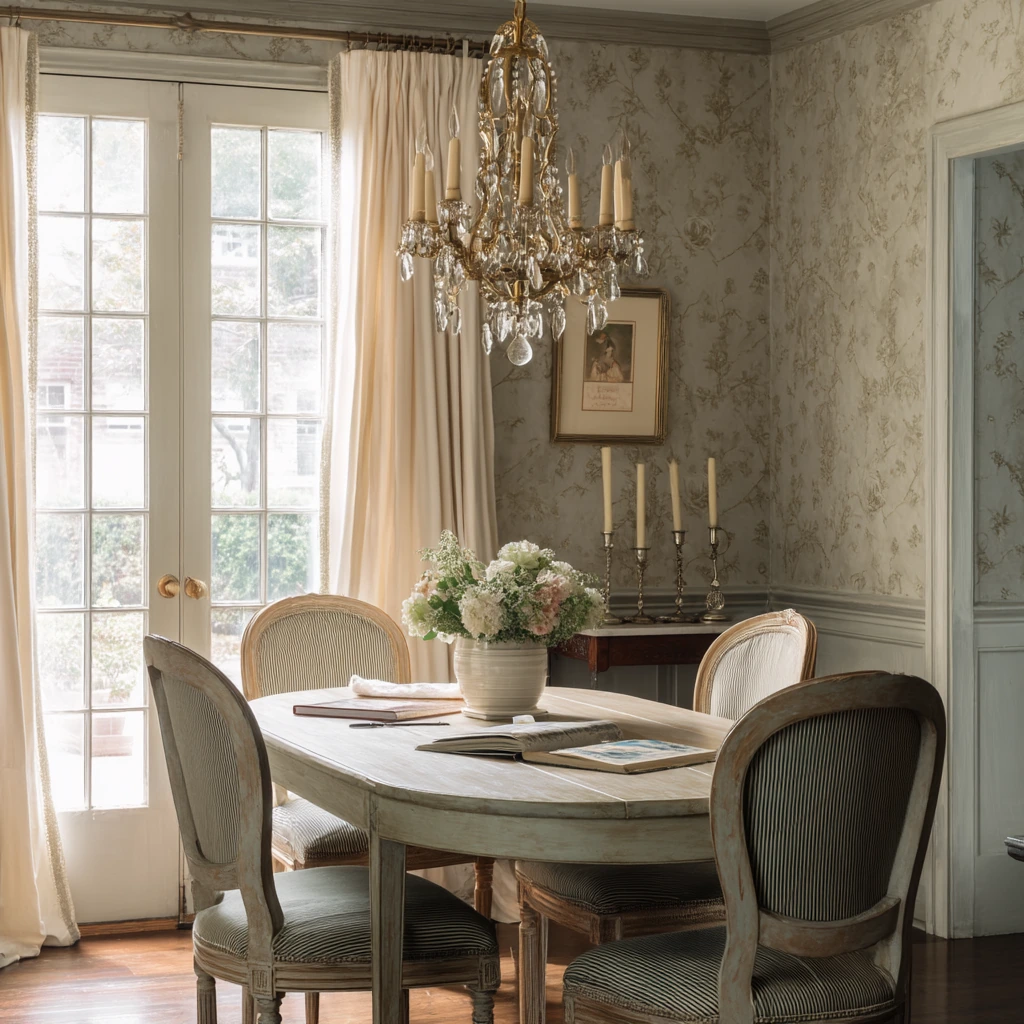 Petite Formal Dining Room with Quiet Luxury